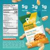 P-nuff Crunch Peanut Puffs  Shark Tank, Healthy Snacks, Keto, Gluten Free, 20g Vegan Protein per Bag, Gut Health, Post Workout, Fit Snacks, For Adults and Kids  4oz Bag, Cheddar Jalapeno 6-Pack view 2