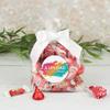 12ct Personalized Candy Red Goodie Bag Party Favors by Just Candy (12 Pack) Photo Upload - Birthday, Wedding Graduation, Baby Shower, Logo view 1