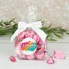 12ct Personalized Candy Pink Goodie Bag Party Favors by Just Candy (12 Pack) Photo Upload - Birthday, Wedding Graduation, Baby Shower, Logo view 1