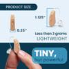 MDHearing AIR Hearing Aid (Pair), OTC Rechargeable, Crystal-clear Digital Sound by MDHearing, Perfect for Glasses, Nearly Invisible view 2