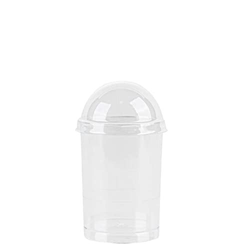 5oz Mini Clear Plastic Parfait Cups with Lids - Round Disposable Dessert Cups with Dome Lids No Hole, Yogurt Cups, Fruit Cup with Lid, Party Cups, Ice Cream, Banana Pudding, Jello (240 PACK)