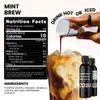 COBA Premium Coffee Concentrate  Bold & Extra Strong Cold Brew & Hot Coffee | 20 Cups per Bottle | Fair Trade Organic Medium Roast | Instant Iced Americano Latte | Dairy Free, Vegan, Gluten Free (Sweet Mint) view 2