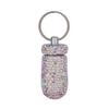 3PCS Bling Crystal Rhinestone Portable Pill Case Pill Container Waterproof Pill Holder with Keychain Glitter Travel Pill Box Small Medicine Dispenser Bottle Storage for Outdoor Camping Travel,21 view 2