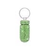 3PCS Bling Crystal Rhinestone Portable Pill Case Pill Container Waterproof Pill Holder with Keychain Glitter Travel Pill Box Small Medicine Dispenser Bottle Storage for Outdoor Camping Travel,14 view 3