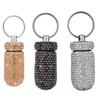 3PCS Bling Crystal Rhinestone Portable Pill Case Pill Container Waterproof Pill Holder with Keychain Glitter Travel Pill Box Small Medicine Dispenser Bottle Storage for Outdoor Camping Travel,18 view 1