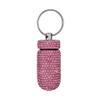 3PCS Bling Crystal Rhinestone Portable Pill Case Pill Container Waterproof Pill Holder with Keychain Glitter Travel Pill Box Small Medicine Dispenser Bottle Storage for Outdoor Camping Travel,19 view 2