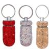 3PCS Bling Crystal Rhinestone Portable Pill Case Pill Container Waterproof Pill Holder with Keychain Glitter Travel Pill Box Small Medicine Dispenser Bottle Storage for Outdoor Camping Travel,20 view 1