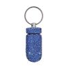 3PCS Bling Crystal Rhinestone Portable Pill Case Pill Container Waterproof Pill Holder with Keychain Glitter Travel Pill Box Small Medicine Dispenser Bottle Storage for Outdoor Camping Travel,13 view 2