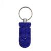 3PCS Bling Crystal Rhinestone Portable Pill Case Pill Container Waterproof Pill Holder with Keychain Glitter Travel Pill Box Small Medicine Dispenser Bottle Storage for Outdoor Camping Travel,13 view 3
