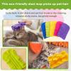 Zubebe 20 Pcs Duster Refill Reusable Fleece Duster Refills Feather Flat Dusters Multi Surface Washable Cleaning Pads Tools for Home, Blinds, Car, Pet, Furniture, Fans (Dark Color) view 3