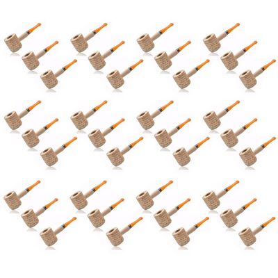 36PCS Disposable Natural Corn Cob Practice Pipe