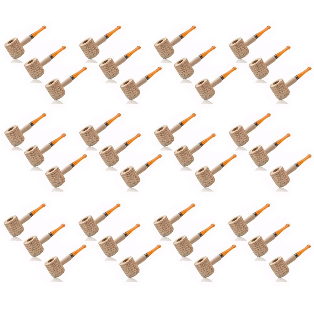 36PCS Disposable Natural Corn Cob Practice Pipe