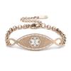 BAIYI HOPE Personalized Rose Gold Medical Alert ID Bracelet for Women Free Engraving Infinite Medical Emergency ID Bracelets for Female 6-7.5in Adjustable view 1