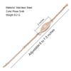 BAIYI HOPE Personalized Rose Gold Medical Alert ID Bracelet for Women Free Engraving Infinite Medical Emergency ID Bracelets for Female 6-7.5in Adjustable view 3