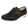 SDEQA Men's Breathable Adjustable Diabetic Shoes Summer Extra Wide Walking Sneakers Comfortable Non-Slip for Elderly Edema Swollen Feet,Black,6.5 view 1