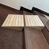 DFONCE Set of 2, Curbside Ramp for Wheelchair, 3/4/5/6 Inch Rise Portable Wooden Thresholds Ramp Doorway Ramps for Disabled Walkers Scooters, Lightweight Sturdy Slope (Size : 25.8x30x7cm) view 1