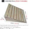 DFONCE Set of 2, Curbside Ramp for Wheelchair, 3/4/5/6 Inch Rise Portable Wooden Thresholds Ramp Doorway Ramps for Disabled Walkers Scooters, Lightweight Sturdy Slope (Size : 25.8x30x7cm) view 2