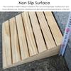 DFONCE Set of 2, Curbside Ramp for Wheelchair, 3/4/5/6 Inch Rise Portable Wooden Thresholds Ramp Doorway Ramps for Disabled Walkers Scooters, Lightweight Sturdy Slope (Size : 25.8x30x7cm) view 4
