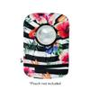 Spoonie Threads Floral Stripe Elastic Ostomy Bag Cover | Fashionable & Adjustable Colostomy Stoma Ileostomy Pouches | Floral Stripe, 6x11 (Small Opening) view 3
