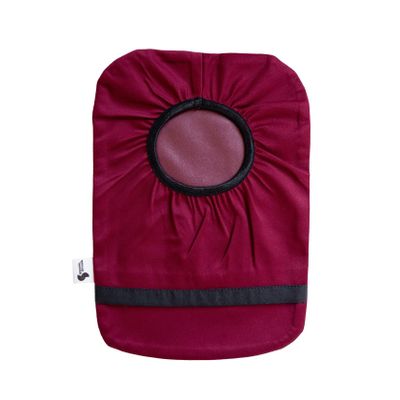 Spoonie Threads Burgundy Elastic Ostomy Bag Cover | Fashionable & Adjustable Colostomy Stoma Ileostomy Pouches | Burgundy, 5x8 (Large Opening)