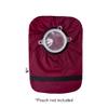 Spoonie Threads Burgundy Elastic Ostomy Bag Cover | Fashionable & Adjustable Colostomy Stoma Ileostomy Pouches | Burgundy, 5x8 (Large Opening) view 3