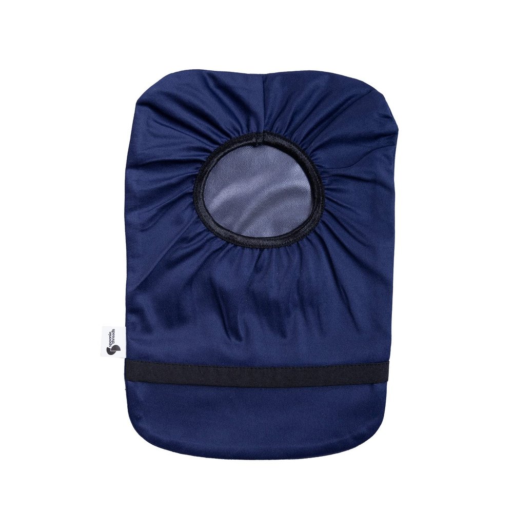 Spoonie Threads Navy Elastic Ostomy Bag Cover 6x9 Small