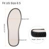 HARFINGTON 1pair Shoes Outer Soles Pad US Size 8.5 Non Slip Mesh Mat Woven Protector Bottom for DIY Slipper Sandals, Black view 2