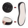 HARFINGTON 1pair Shoes Outer Soles Pad US Size 8.5 Non Slip Mesh Mat Woven Protector Bottom for DIY Slipper Sandals, Black view 4