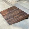 DFONCE Non-Slip Threshold Transitions Ramp, Brown Wood Curb Ramps for Scooter Motorcycle Wheelchair (Size : 90x18x70cm/35x7x27.5in) view 1