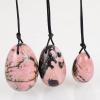 AOWNE 3Pcs Natural Rhodonite Yoni Egg Massage Ball Women Kegel Exercise Jade Egg,3 Eggs view 1