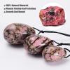 AOWNE 3Pcs Natural Rhodonite Yoni Egg Massage Ball Women Kegel Exercise Jade Egg,3 Eggs view 3