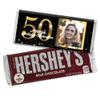 12ct Personalized 50th Birthday Candy Party Favors with Photo Chocolate Bars & Wrappers Gifts for Guests (12 Pack) - No Assembly Required view 1
