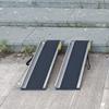 FEHUN Threshold Door Ramps Set of 2 with Non Slip Surface, Long Steel Wheelchair Ramp for DoorwaysHandicap Ramps for Old People Disabled Person (Size : 0.6m Length) view 2