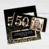 25ct Personalized 50th Birthday Candy Bar Wrappers with Photo DIY Party Favors (25 Wrappers) - Candy Not Included view 1