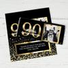 25ct Personalized 90th Birthday Candy Bar Wrappers with Photo DIY Party Favors (25 Wrappers) - Candy Not Included view 1