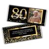 25ct Personalized 80th Birthday Candy Bar Wrappers with Photo DIY Party Favors (25 Wrappers) - Candy Not Included view 2