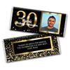 25ct Personalized 30th Birthday Candy Bar Wrappers DIY Party Favors (25 Wrappers) - Candy Not Included view 2