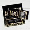 25ct Personalized 100th Birthday Candy Bar Wrappers with Photo DIY Party Favors (25 Wrappers) - Candy Not Included view 1