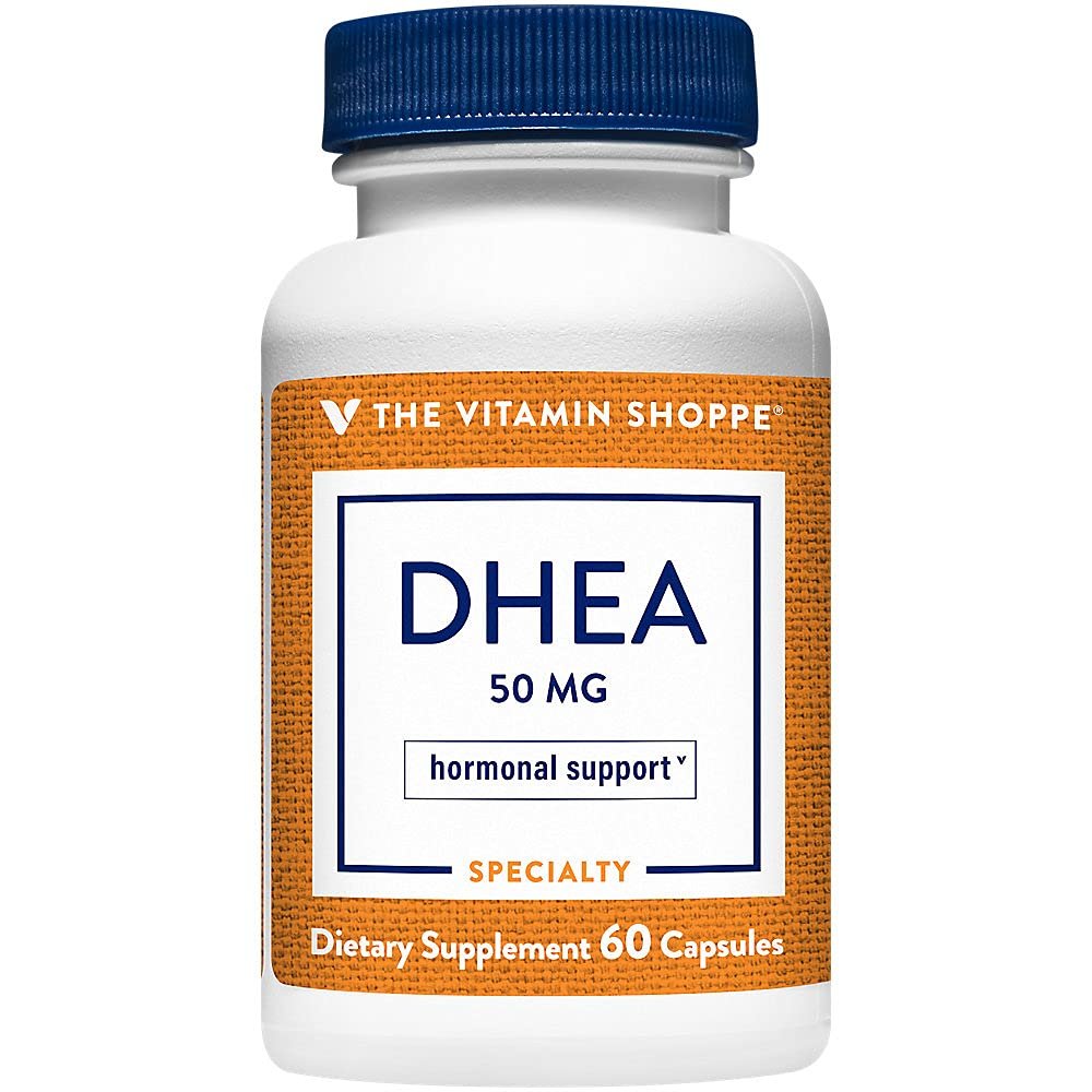 The Vitamin Shoppe DHEA 50MG, Hormonal and Healthy Aging (60 Capsules)