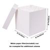 Elephant-package Medium Gift Box with Lids, Ribbon and Paper Filler, for Birthdays, Mother's Day, Bridal Showers, Weddings, Baby Showers - Collapsible, 8.7", 1 Pack, White view 2