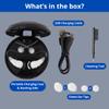 Medline Bluetooth Rechargeable OTC Hearing Aids, White, Behind-The-Ear, FDA Approved, 4 Environmental Settings, Water Resistant, Adjustable Volume, Mild to Moderate Hearing Loss, Noise Reduction view 3