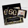 25ct Personalized 60th Birthday Candy Bar Wrappers with Photo DIY Party Favors (25 Wrappers) - Candy Not Included view 1