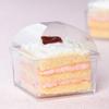 5oz Square Mini Clear Plastic Dessert Containers with Dome Lid - Square Disposable Parfait Box with Lids, Cake Box, Yogurt Container, Fruit Box, Snack Box, Ice Cream, Banana Pudding, Jello (70 PACK) view 2