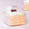 5oz Square Mini Clear Plastic Dessert Containers with Dome Lid - Square Disposable Parfait Box with Lids, Cake Box, Yogurt Container, Fruit Box, Snack Box, Ice Cream, Banana Pudding, Jello (40 PACK) view 2