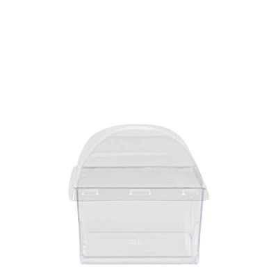 5oz Square Mini Clear Plastic Dessert Containers with Dome Lid - Square Disposable Parfait Box with Lids, Cake Box, Yogurt Container, Fruit Box, Snack Box, Ice Cream, Banana Pudding, Jello (240 PACK)