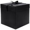 Elephant-package Medium Gift Box with Lids, Ribbon and Paper Filler, for Men Women Birthdays, Father's Day, Bridal Showers, Weddings, Baby Showers - Collapsible, 8.7", 1 Pack, Black view 1