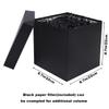 Elephant-package Medium Gift Box with Lids, Ribbon and Paper Filler, for Men Women Birthdays, Father's Day, Bridal Showers, Weddings, Baby Showers - Collapsible, 8.7", 1 Pack, Black view 2