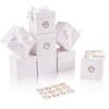 Elephant-package 12Pack Small Gift Boxes with Lids, White Gift Boxes with Ribbon for Birthday, Present Packing, Party Favor, Candle Boxes, Treat Boxes, Wedding. view 3