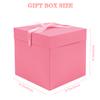 Elephant-package 8.7" Medium Birthday Gift Boxes with Lid and Ribbon, Square Gift Boxes - 4 Pcs (Pink), Bridal Showers, Weddings, Baby Showers, Party Favor Boxes view 2