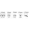 MAKIRO myopia glasses, anti-blue glasses female/male (black, -200, diopters) view 4